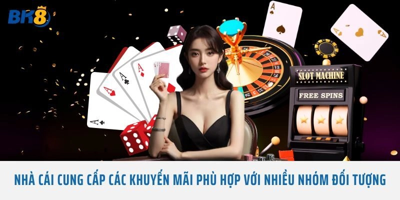 Nhà cái cung cấp các khuyến mãi phù hợp với nhiều nhóm đối tượng